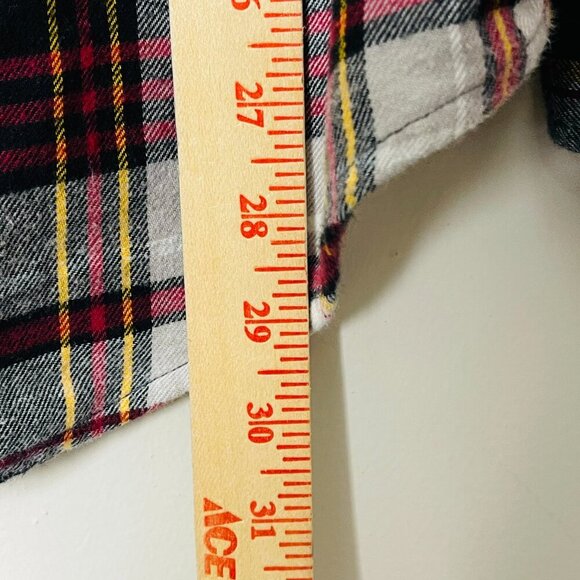 Chaps Flannel Shirt Men's Large Red Plaid Button Down Long Sleeve Performance - Picture 6 of 14